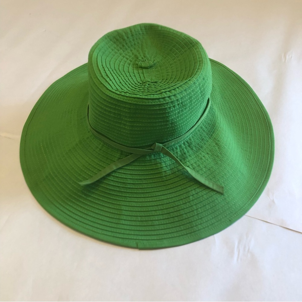 San Diego Hat Company 5-Inch Brim Sun Hat with Braid Self-Tie bright green